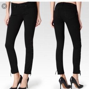Women's Paige Verdugo ankle black jeans